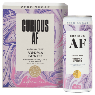 Curious AF VOD%A Zero Sugar Spritz 0%